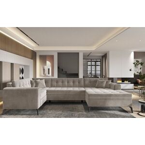 Imagine Coltar extensibil dreapta 5 locuri ELTAP, MON-RT-18SO, Montez, 340x180x93 cm, lemn/poliester, bej