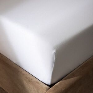 Imagine Cearceaf de pat cu elastic Pelly, Homla, 160x200 cm, bumbac, alb