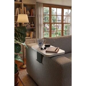 Imagine Masuta pentru cotiera canapea, Hanah Home, Artmtksofa2, 32x10x32 cm, Alb