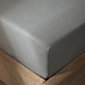 Imagine Cearceaf de pat cu elastic Pelly, Homla, 160x200 cm, bumbac, gri