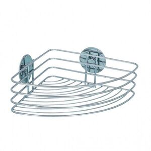 Imagine Polita de colt pentru baie, Turbo-Loc®, Wenko, 20 x 26.5 x 10.5 cm, otel cromat, argintiu