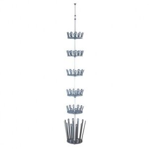 Imagine Suport pentru incaltaminte Wenko Achilles, 36 perechi, 100 cm, metal/polipropilena/ABS, gri