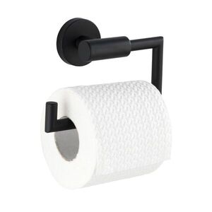 Imagine Suport hartie igienica cu prindere Bosio Power-Loc®, Wenko, 10 x 15 cm, inox, negru