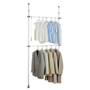 Imagine Suport extensibil pentru haine, Wenko, Herkules Basic, inox/plastic/polipropilena
