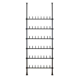 Imagine Suport extensibil pentru incaltaminte, Wenko, Herkules Pull-out Shelf, 48 perechi, inox/plastic/polipropilena, negru