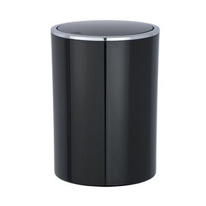 Imagine Cos de gunoi, Wenko, Inca, 5 L, 18.5 x 25.5 cm, plastic, negru
