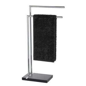 Imagine Suport prosoape, Wenko, Noble Black, 45.5 x 82 x 20 cm, inox/polirasina
