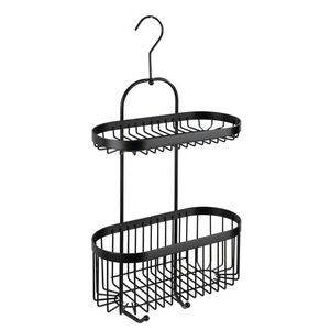 Imagine Cos suspendabil pentru dus, Wenko, Classic Plus, 26.5 x 47 x 12.5 cm, inox, negru