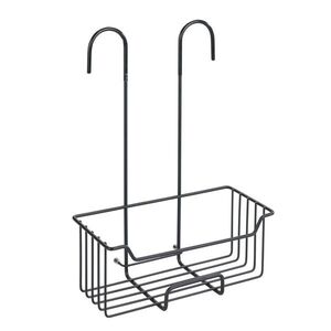 Imagine Etajera suspendabila pentru baie, Wenko, Caddy Milo, 25 x 36 x 14 cm, inox/plastic, negru
