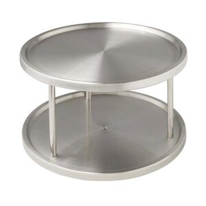 Imagine Organizator rotativ pentru condimente, Wenko, Carousel Duo, 26 x 15.5 cm, inox