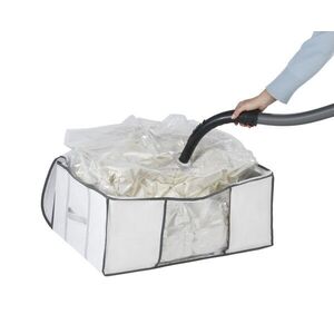 Imagine Cutie cu sac pentru vidat, Wenko, Vacuum Soft Box L, 65 x 25 x 50 cm, polietilena/poliamida/polipropilena