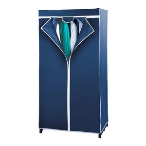 Imagine Dulap textil, Wenko, Wardrobe Air, 75 x 150 x 50 cm, polipropilena/inox, albastru