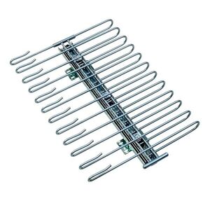 Imagine Organizator pantaloni, 12 perechi, Wenko, 33 x 10 x 47 cm, metal cromat