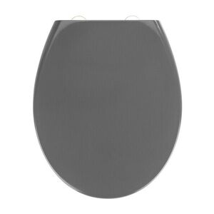 Imagine Capac de toaleta cu sistem automat de coborare, Wenko, Samos, 37.5 x 44.5 cm, duroplast, gri