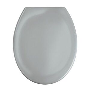 Imagine Capac de toaleta cu sistem automat de coborare, Wenko, Premium Ottana, 37.5 x 44.5 cm, duroplast, gri deschis