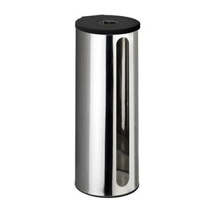 Imagine Suport pentru hartie igienica cu suport autoadeziv, Wenko, Detroit Turbo-Loc®, 13.5 x 36 x 14 cm, inox