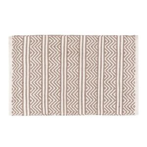 Imagine Covoras de baie Rug Shaki, Wenko, 50x80x0.8 cm, plastic/poliester, bej/alb