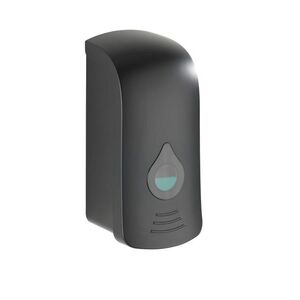 Imagine Dozator sapun lichid si dezinfectant Ranera, Wenko, 10.5x10.5x24.5 cm, ABS/plastic, negru