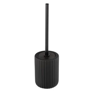 Imagine Perie pentru toaleta, Wenko, Belluno, 11.5 x 11.5 x 42 cm, ceramica/inox, negru
