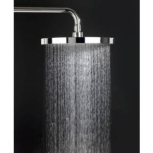 Imagine Cap de dus superior, Wenko, Soft Shower, Ø 26 cm, plastic, gri/negru