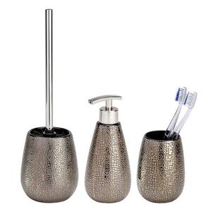 Imagine Set 3 accesorii pentru baie, Wenko, Marrakesh, ceramica, maro