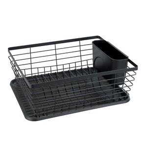 Imagine Scurgator pentru vase, Wenko, Drip Black, 30 x 36 x 15 cm, metal
