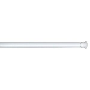 Imagine Bara extensibila pentru perdeaua de dus, Wenko, Strong White, 110 - 245 cm, 2.8 cm Ø, aluminiu, alb