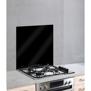 Imagine Protectie perete bucatarie, Wenko, Black, 60 x 70 cm, sticla termorezistenta, negru