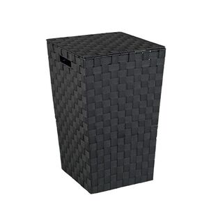Imagine Cos pentru rufe, Wenko, Adria Square, 33 x 53 x 33 cm, 48 L, polipropilena, negru