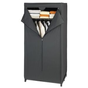 Imagine Dulap textil, Wenko, Deep Black, 50 x 160 x 75 cm, polietilena/inox, negru