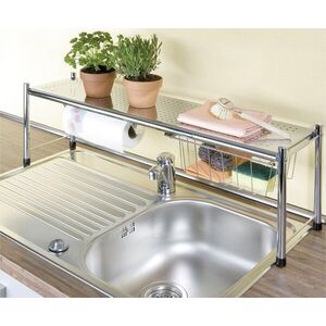 Imagine Raft pentru chiuveta, Maximex, Expando, 21 x 27 x 69/116 cm, metal