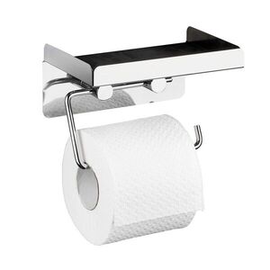 Imagine Suport hartie igienica, Wenko, 2 in 1, 16 x 12.5 x 11.5 cm, inox