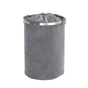 Imagine Cos pentru rufe, Wenko, Cordoba, 68 L, poliester/aluminiu, gri