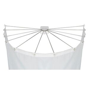 Imagine Suport pentru perdea de dus, Wenko, Shower Umbrella, 12 brate, 72 x 10.5 x 96 cm, inox