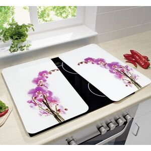 Imagine Set 2 protectii universale pentru aragaz, Maximex, Orchid Blossom