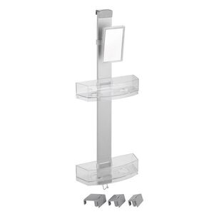 Imagine Etajera suspendata pentru dus, Wenko, Premium, 25 x 10.5 x 71 cm, inox/plastic