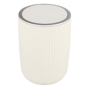 Imagine Cos de gunoi, Wenko, Agropoli L, 5.5 L, 19 x 27 x 19 cm, plastic, crem
