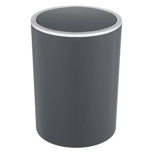 Imagine Cos de gunoi cu capac batant, Wenko, Inca, 5 L, 18.5 x 25.5 x 18.5 cm, plastic, antracit