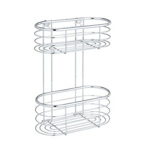 Imagine Etajera pentru baie, Wenko, Trestina, 26 x 35 x 14 cm, inox, gri