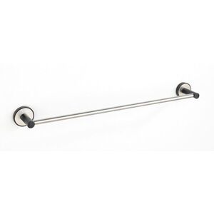 Imagine Suport prosoape de baie, Wenko, UV-Loc, Udine, 61 x 5 x 7 cm, inox, gri/negru