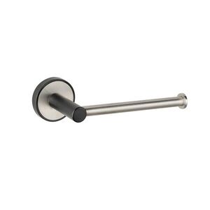 Imagine Suport hartie igienica, Wenko, UV-Loc, Udine, 17 x 5 x 6 cm, inox, gri/negru