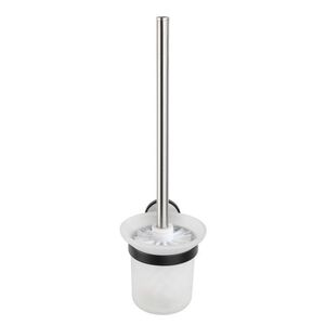 Imagine Perie pentru toaleta cu suport, Wenko, UV-Loc, Udine, 11 x 38 x 15.5 cm, inox/sticla