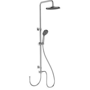 Imagine Coloana dus, Wenko, Water Saving, Chrome, 120 cm, inox, gri cromat