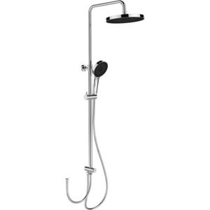 Imagine Coloana dus, Wenko, Softwater, Chrome, 120 cm, inox, gri cromat