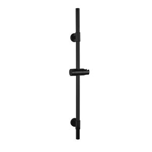 Imagine Bara cu suport pentru dus, Wenko, Basic, 66 cm, inox, negru