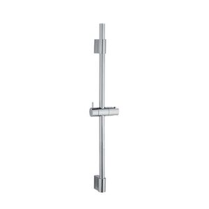Imagine Bara cu suport pentru dus, Wenko, Classic, 70 cm, inox, gri