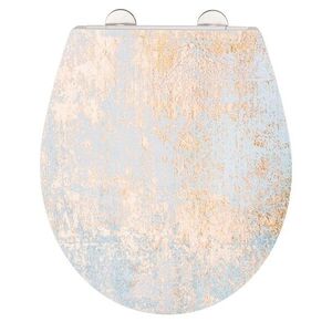 Imagine Capac de toaleta cu sistem automat de coborare, Wenko, Easy-Close Agate, 38 x 44.5 cm, duroplast, multicolor