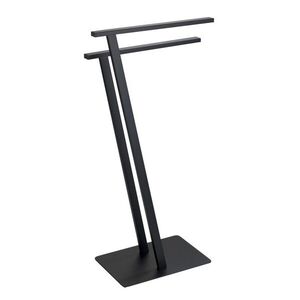Imagine Suport pentru prosoape, Wenko, Lirio Black Matt, 20 x 40 x 76.5 cm, metal, negru