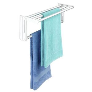 Imagine Uscator rufe pentru calorifer, Maximex, Space saving, 4.15 m capacitate de uscare, 58-108 x 20.5 x 18 cm, aluminiu/plastic, alb