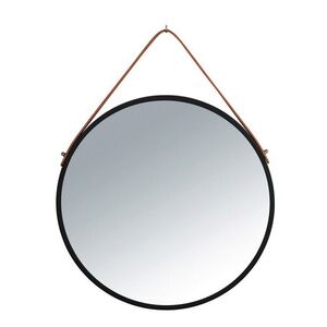 Imagine Oglinda decorativa, Wenko, Borrone, Ø 40 cm, fier/sticla, negru/gri